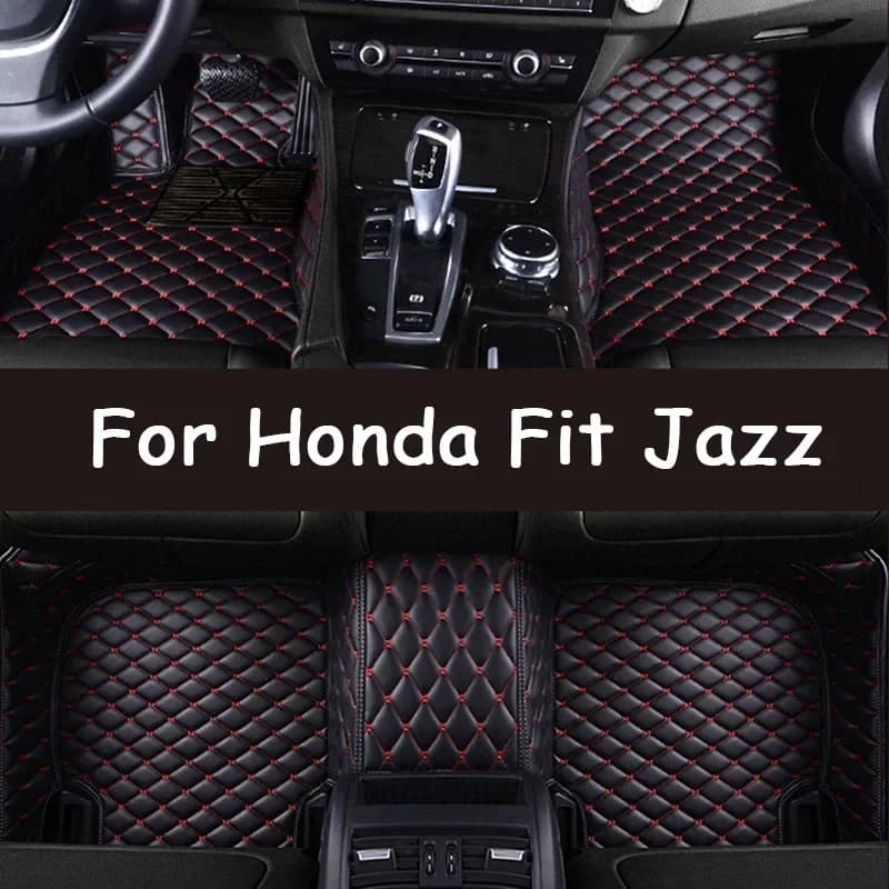 Car mats for Honda Fit Jazz 5 seats 2014 2016 2017 2018 2019 2020 Car mats Custom car accessories Car covers accessories 0