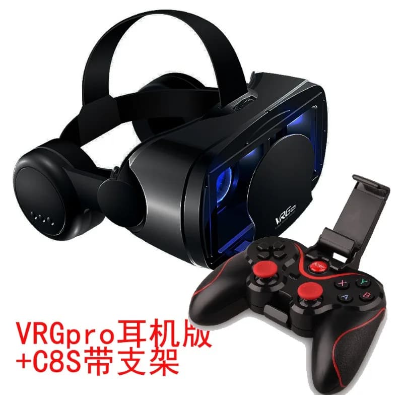 VR glasses 3D virtual reality glasses VR Google Cardboard Headphones to use with smartphone Android Virtual Glasses with gamepad