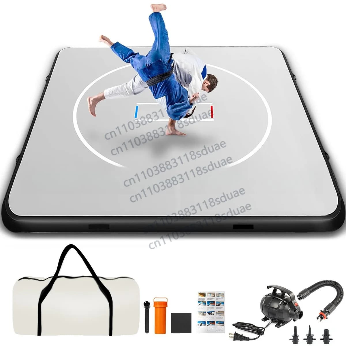 Professional Inflatable Gymnastics Mat, Large Air Training Tumbling Mat for Cheerleading, Yoga, Wrestling, Portable Airtrack