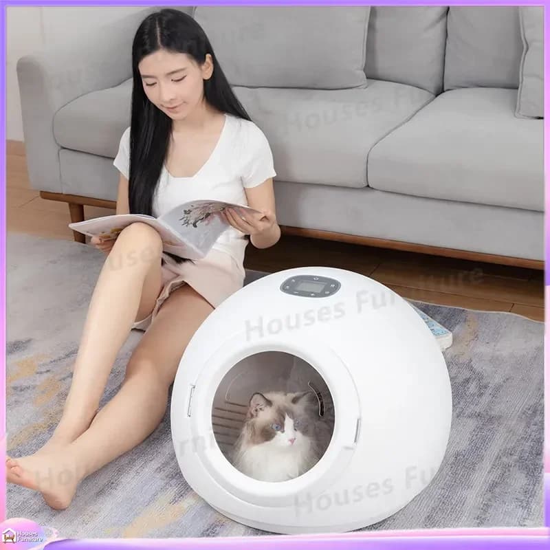 For Pet Drying Box Automatic Cat Dog Dryer Large Small Bathing Blowing Water Hair Silent Grooming Home Use