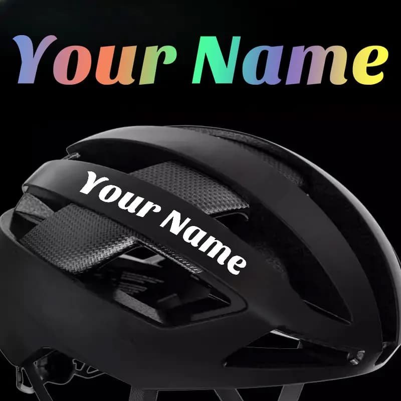 Adesivo Personalizzato per Moto con Testo Personalizzato, Autoadesivo Fai-da-Te per Bici da Strada, Telaio, Manubrio, Casco, Decalcomania in Vinile