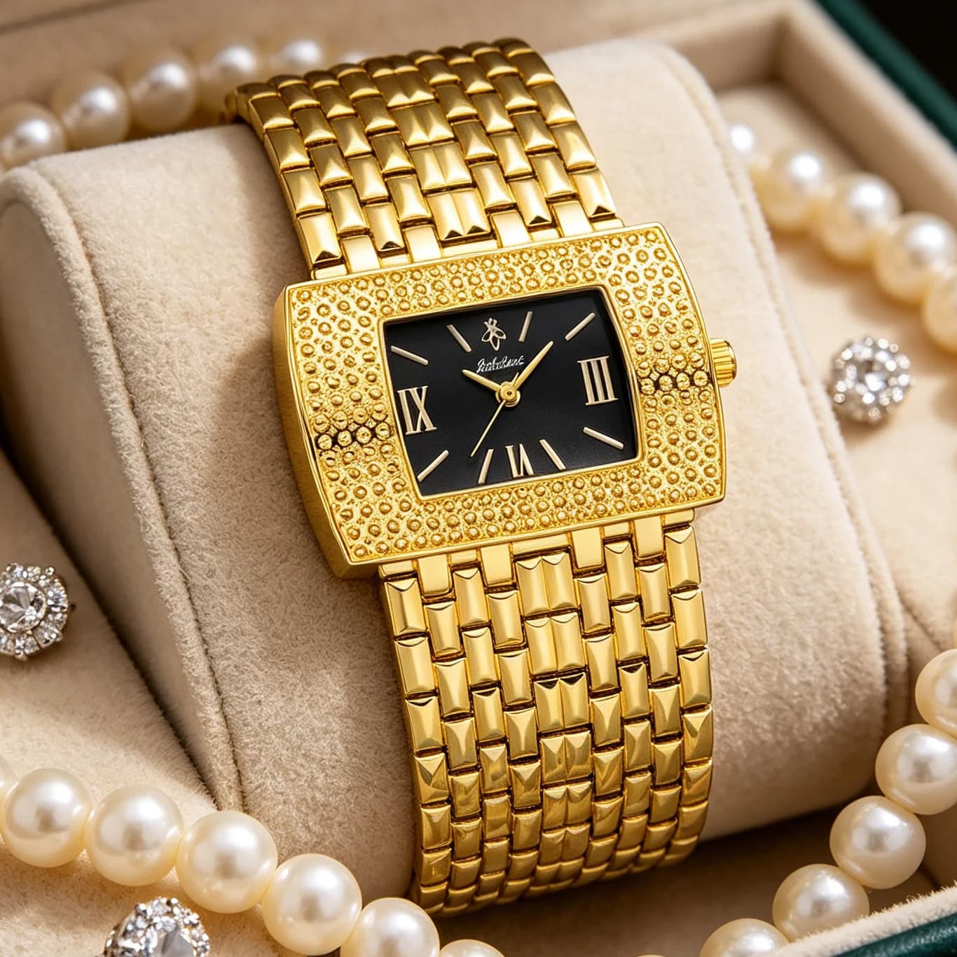 YaLaLuSi Orologio in oro alla moda per uomo e donna, orologio da polso sportivo impermeabile con quadrante quadrato di lusso in acciaio inossidabile, spedizione gratuita