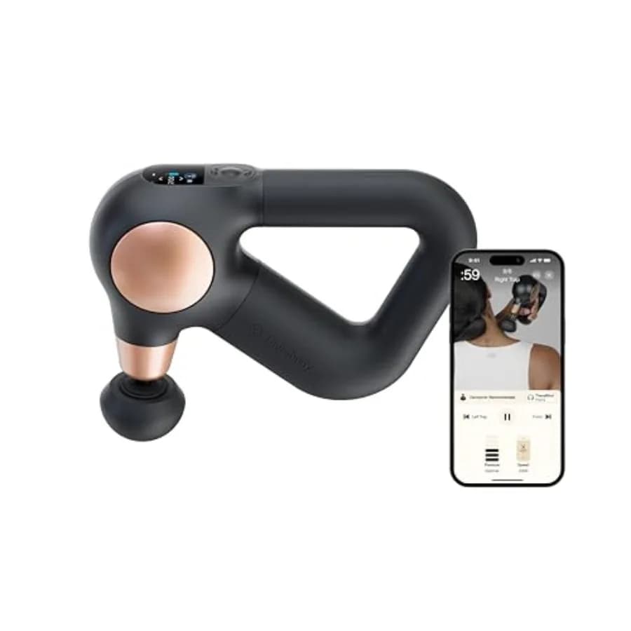 Relaxing Massage Gun with Guided Routine Integrated for Easy Lift from Stress, Voltage and Sleep Improvement
