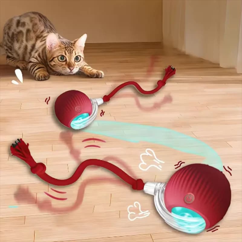 Intelligent interactive ball for cats, long lasting and durable, easy to clean, smart toys for company dogs to avoid obstacles