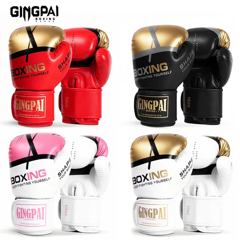 Sanda Combat Professional Boxing Gloves Children Adult Men Women Boxing Gloves Muay Thai Training Boxing Bags Thickened and Breathable