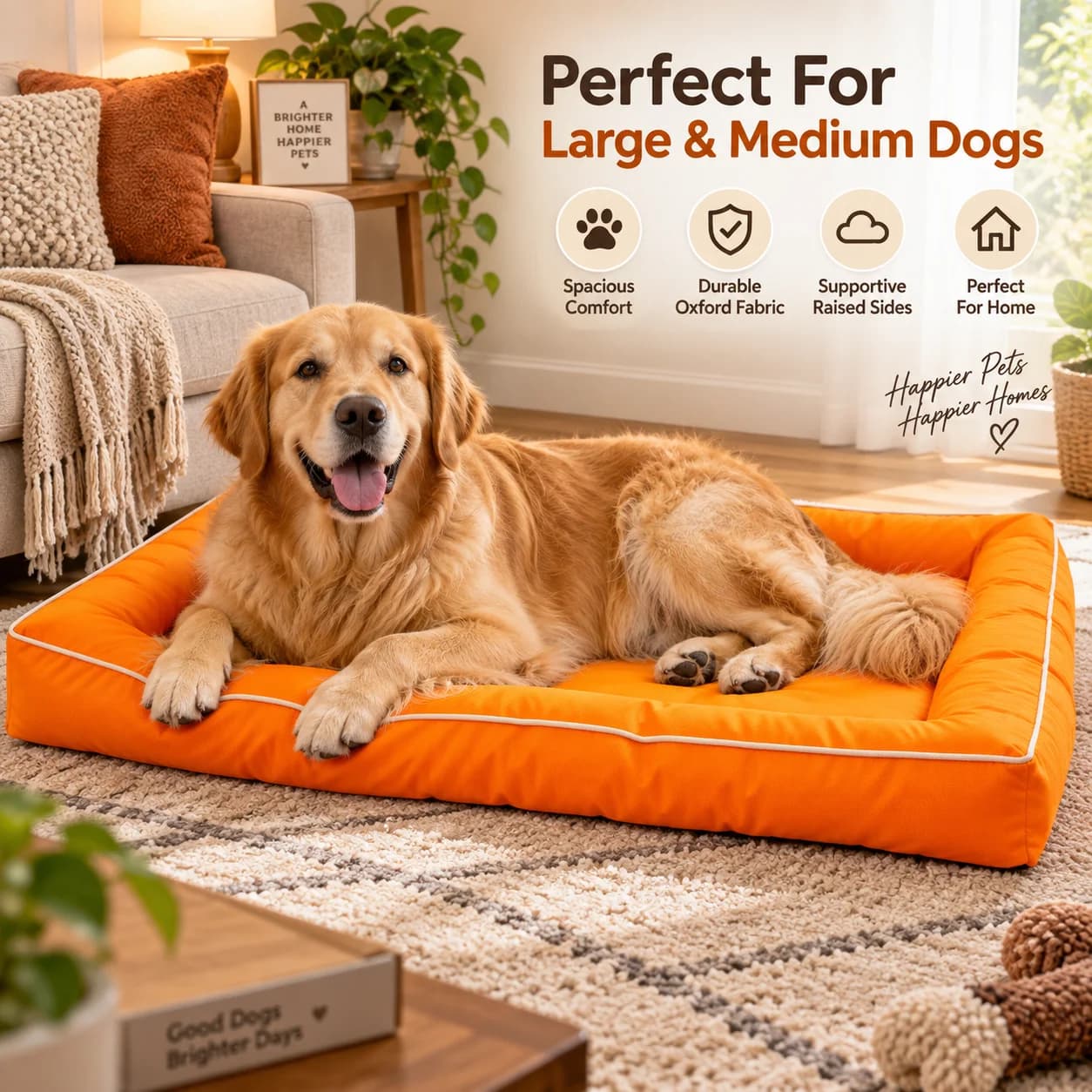 Waterproof Oxford Pet Mat Moisture Proof Dog Crate Bed Wear Resistant Sleeping Cushion For Large Medium Dogs Cats Indoor Outdoor