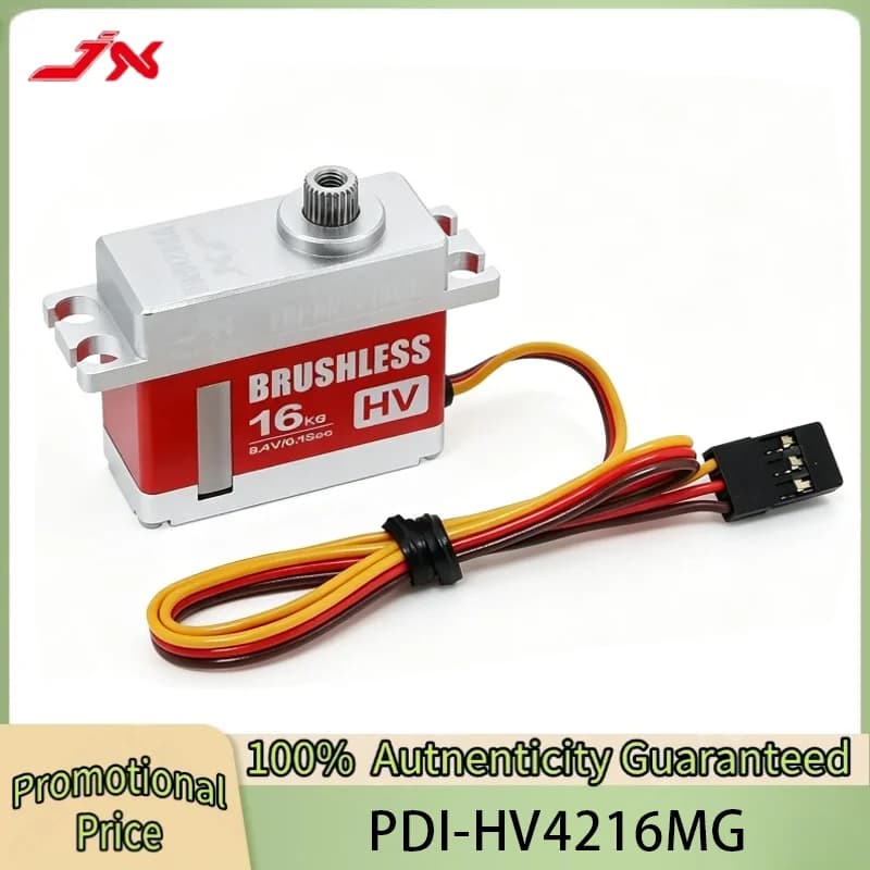 JX PDI-HV4216MG 16kg Brushless Digital Servo 8.4V, Metal Gear 35.5x15x29.9mm 52g for RC Car Boat Airplane Helicopter Robot