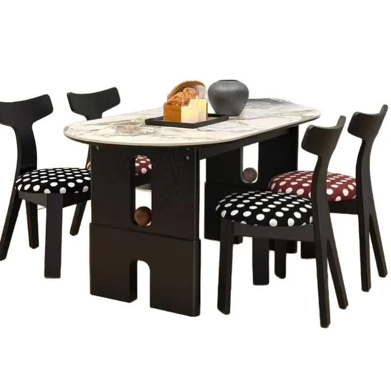 Vintage-style solid wood dining chair, 2026 new French home backrest chair, light luxury uptight seat cushion dining table