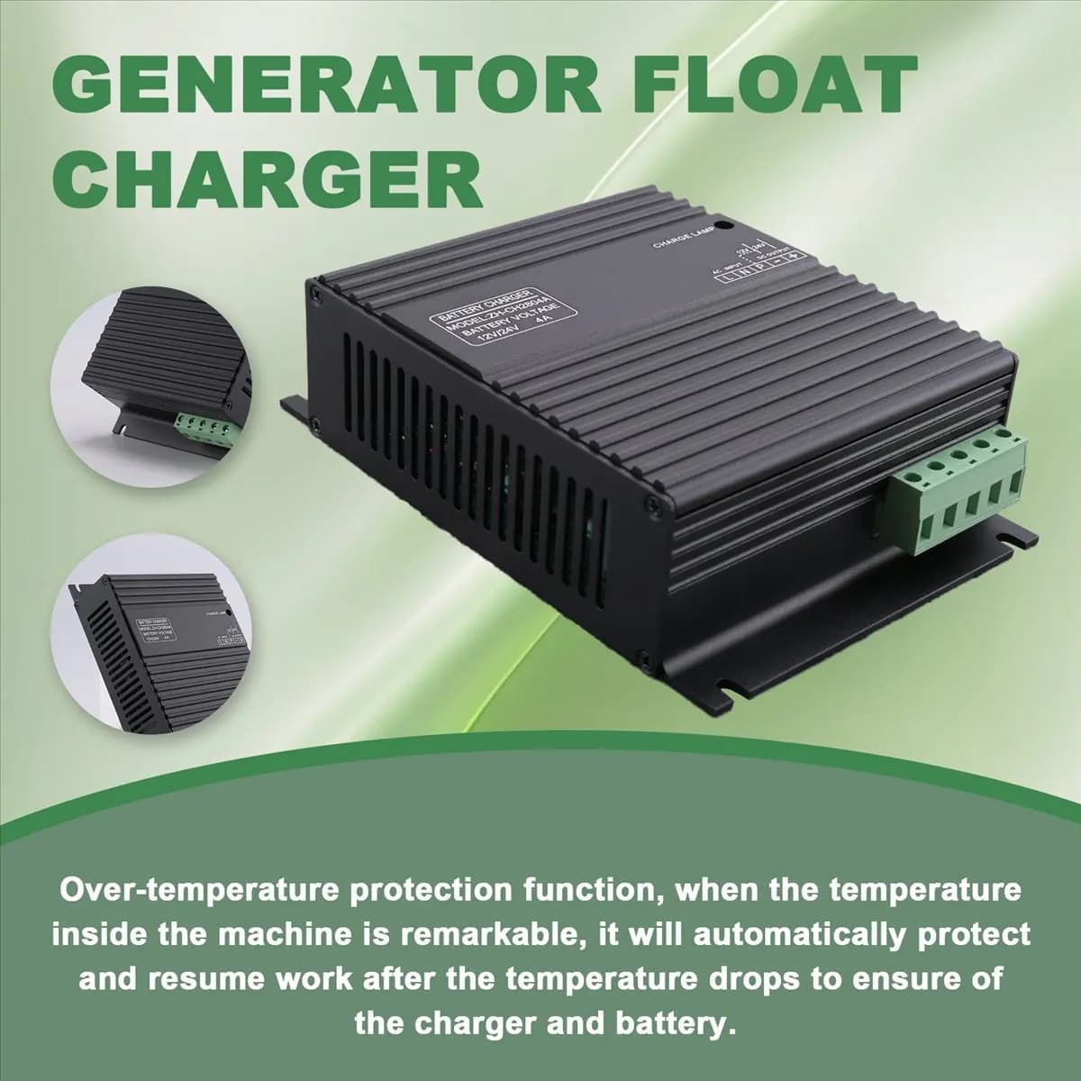 A73T Generator Set Float Charger 4A Automatic Start Battery Battery Charger CH2804 12V24V