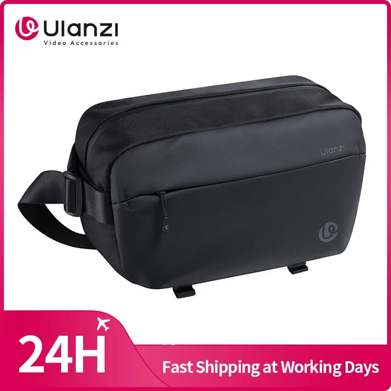 Ulanzi PB038 Borsa a tracolla da viaggio V2 Borsa da 10 litri per fotocamera Mirrorless Smartphone Luce di riempimento per fotografia di viaggi all'aperto