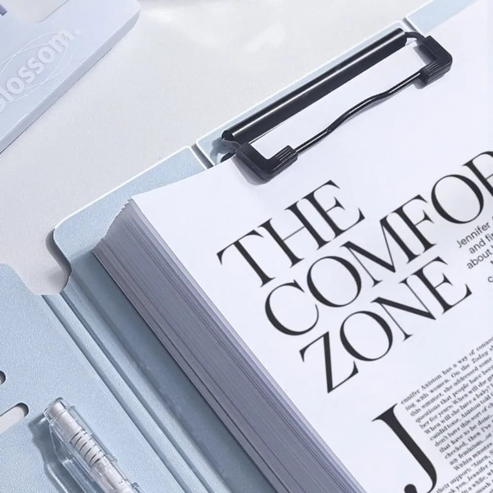 Stationery Writing Pad Stand File Folder Clipboard Folding A4 Board Clip Folder Document Portable Paper Display Stand Shelf