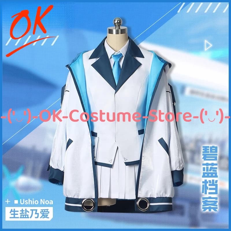 [Customized Size] Blue Archive Ushio Noa Cosplay Costume Hoodi Anime Game Character Outfit Halloween Carnival Party Uniform Suit