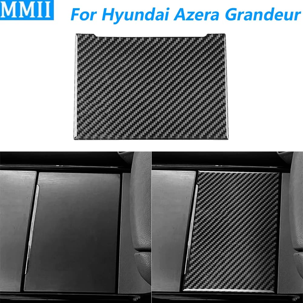 Per Hyundai Azera Grandeur TG 2006-2011, Copertura del Pannello Portabicchieri Centrale in Fibra di Carbonio, Accessori Auto, Decorazione Adesiva