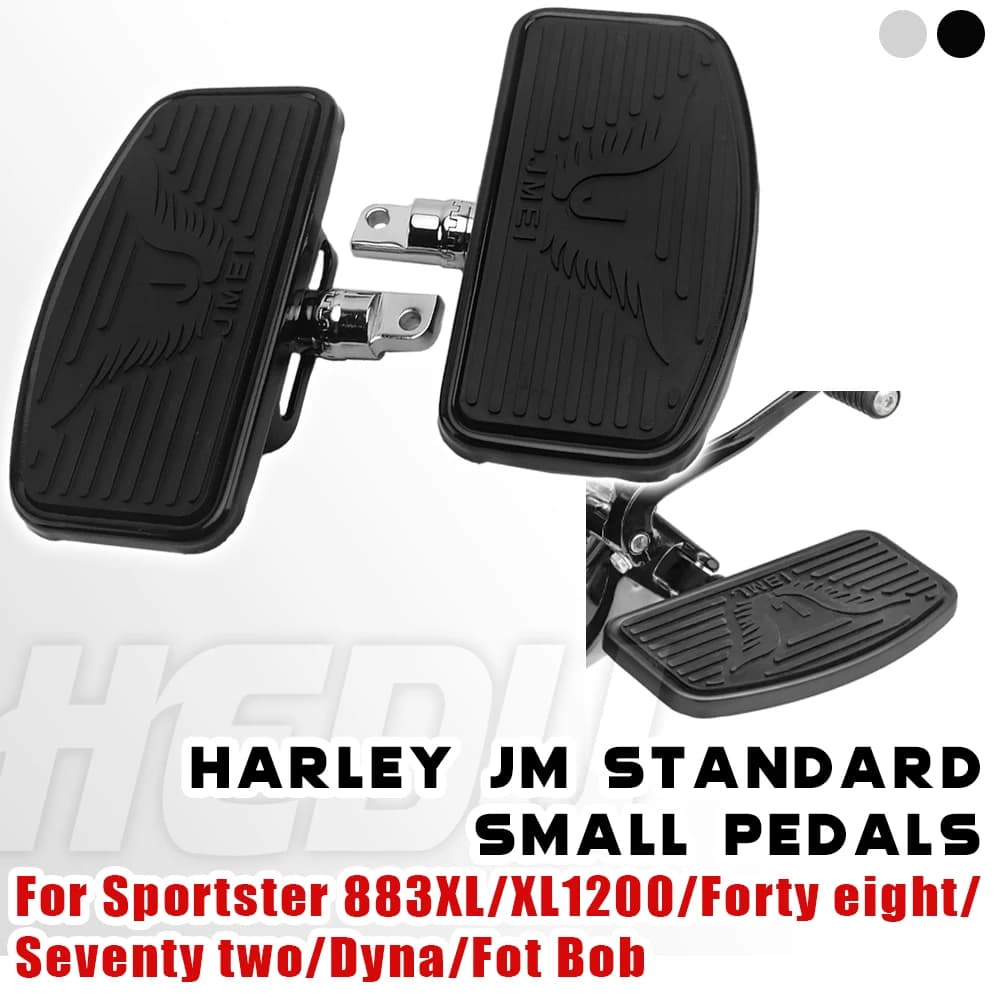 Pedane Regolabili Larghe per Moto Harley-Davidson Sportster XL883 1200 X48 72 Dyna Softail