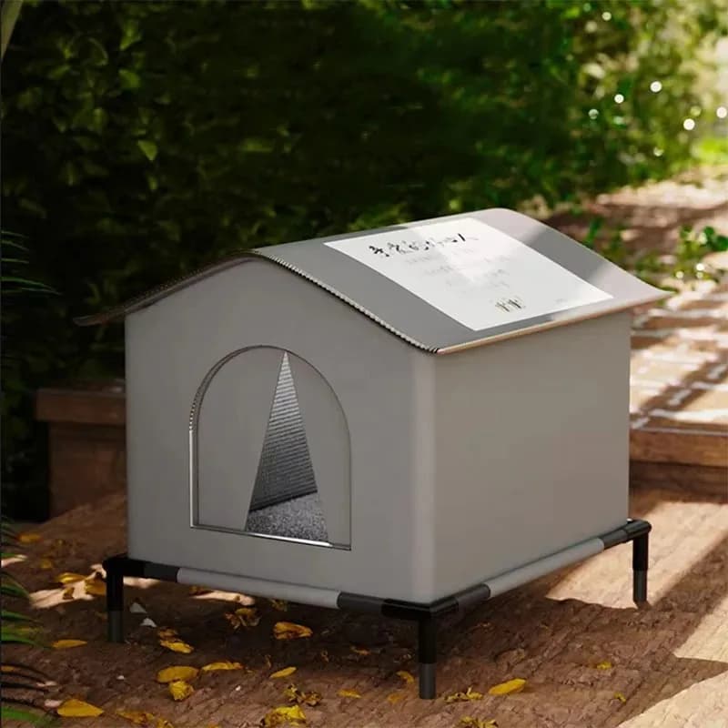 Cuccia per Gatti da Esterno - Impermeabile, Calda per l'Inverno, Pieghevole, Lavabile, Cuccia per Gatti Randagi e Cani di Piccola Taglia, per Uso Interno ed Esterno