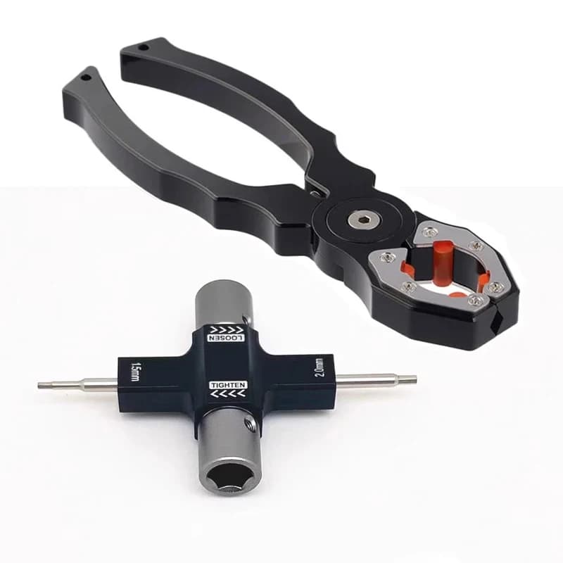 Chiave quadrupla M5 con cuscinetto unidirezionale integrato Cacciavite da 1,5 mm/2 mm Motore brushless con elica di rilascio per drone RC FPV
