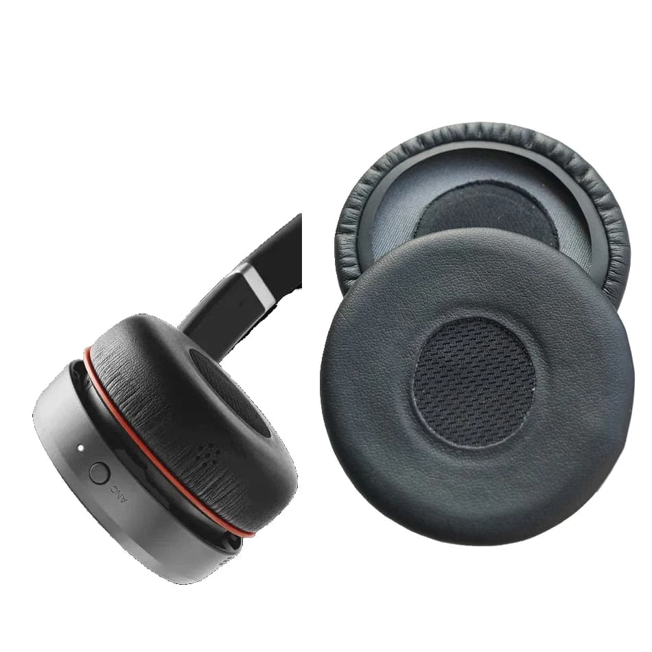 V-MOTA HSC040W Wireless Headphone compatible headset Jabra Evolves 75/ 75+ / 75 UC / 75 MS / 75 SE (black 1 pair)