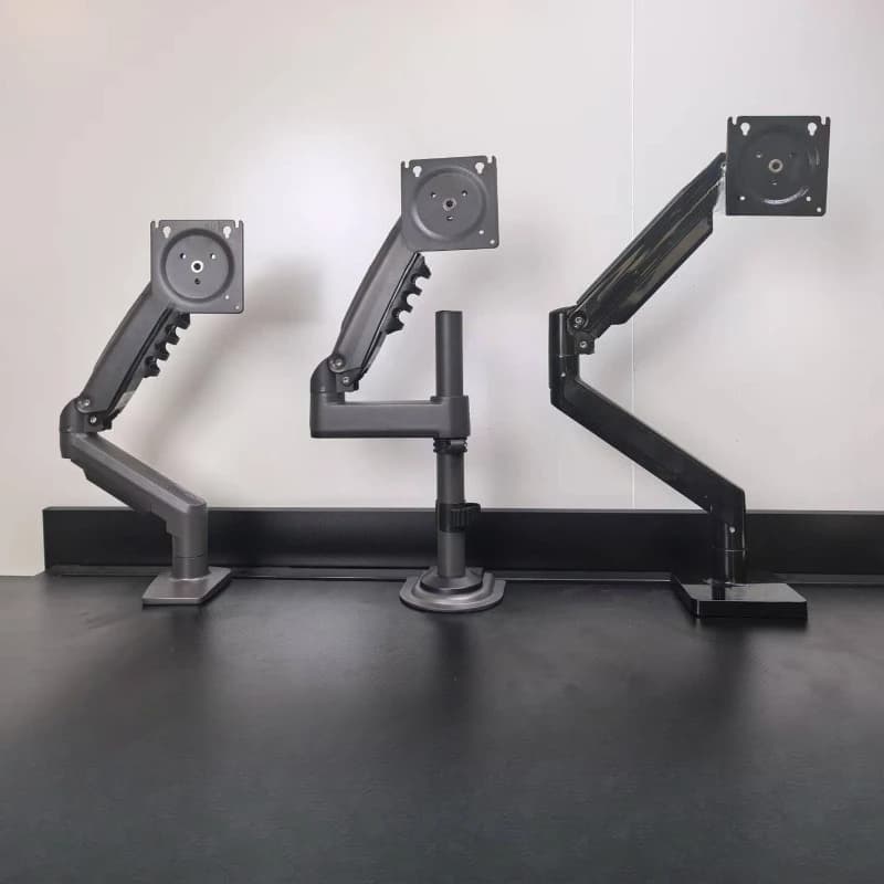 Supporto per monitor Braccio robotico per schermo del computer Base a sbalzo per scrivania 2-in-1