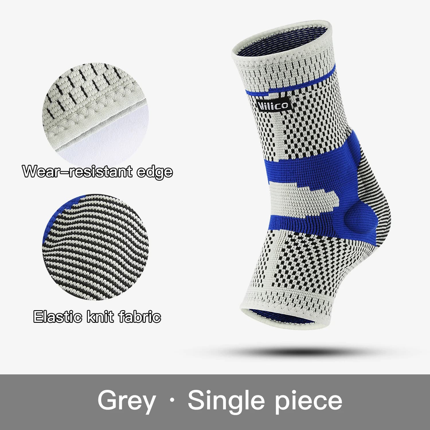 1PC High Elastic Fitted Ankle Brace, Shock Absorption Pressure Relief for Daily Sports, Anti-Sprain Ankle Protection Sle