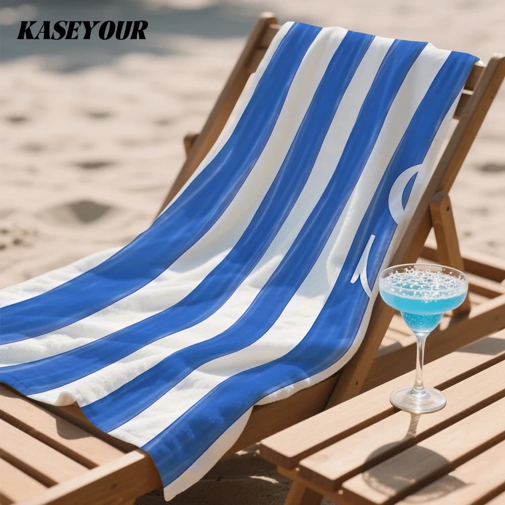 Daisy Gingham Compact Travel Beach Towel Super Absorbent Sand Resistant, Microfiber for Swimming Camping Yoga