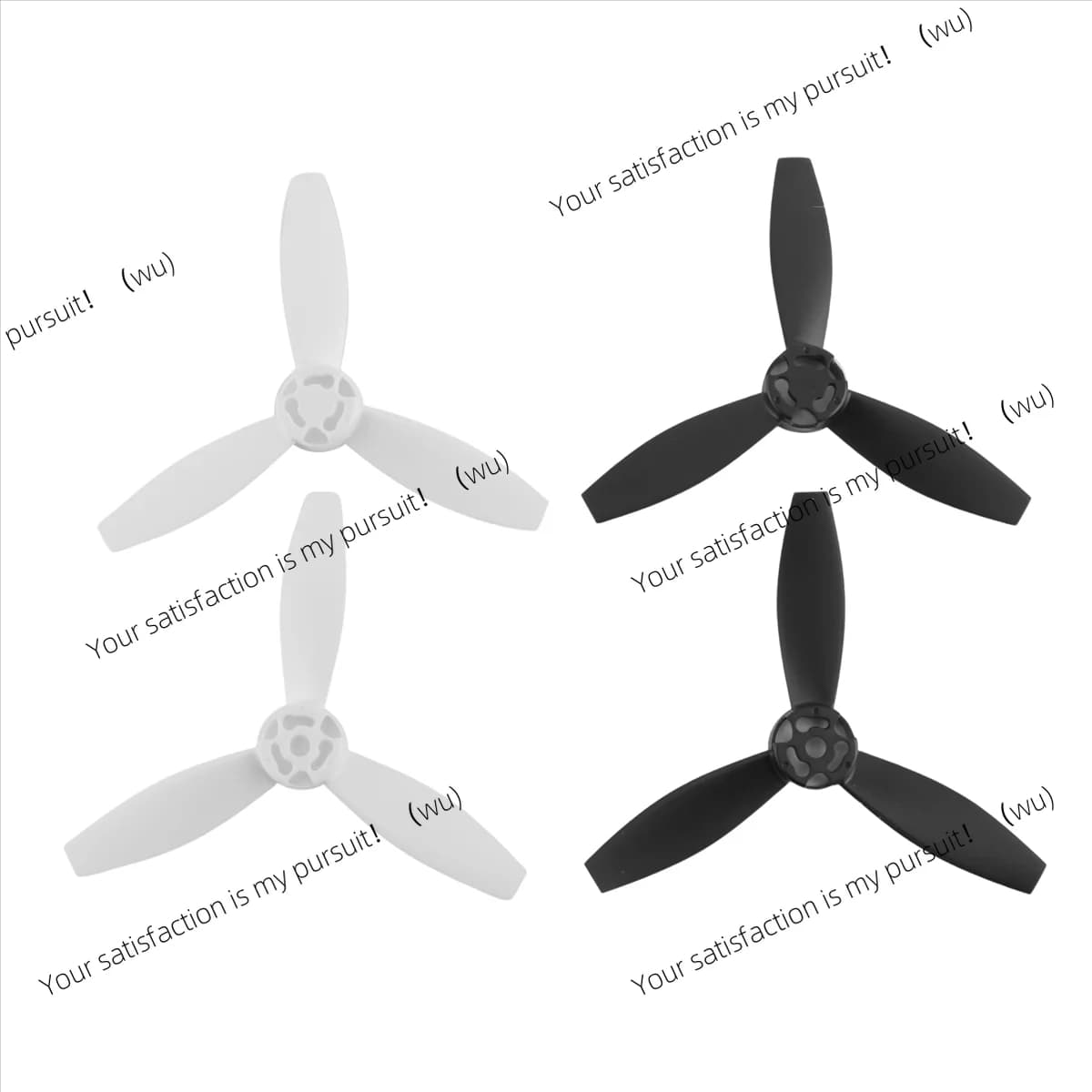 FOR Propellers Props Replacement Parts Blades For Parrot Bebop 2 Drone Black White