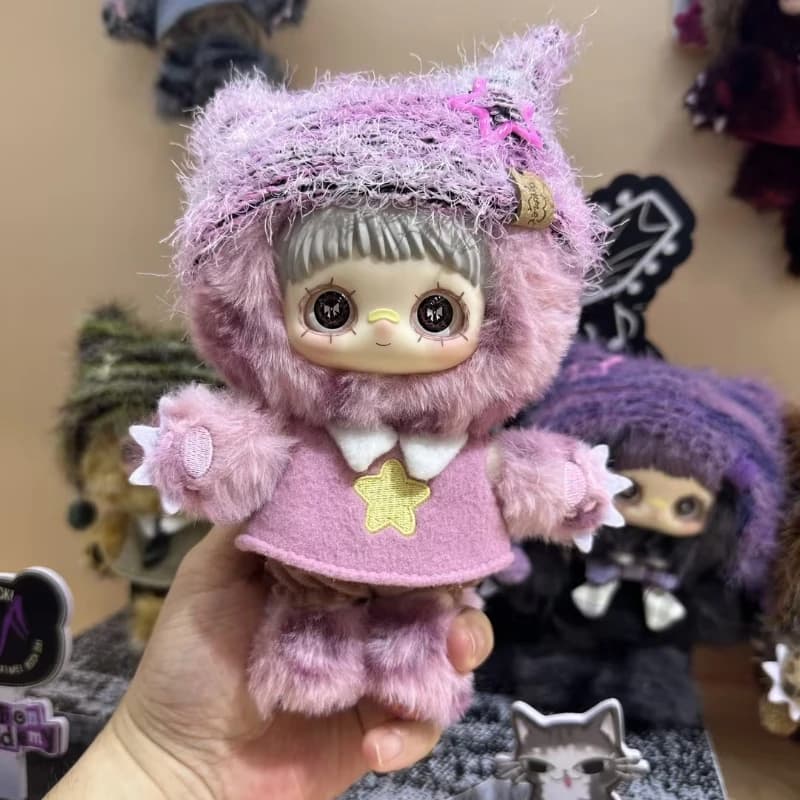 MayMei Kitten Academy Series Blind Box Portachiavi Kawaii Giocattolo di Tendenza Borsa a Sorpresa Ciondolo Peluche Anime Misterioso Regali da Collezione