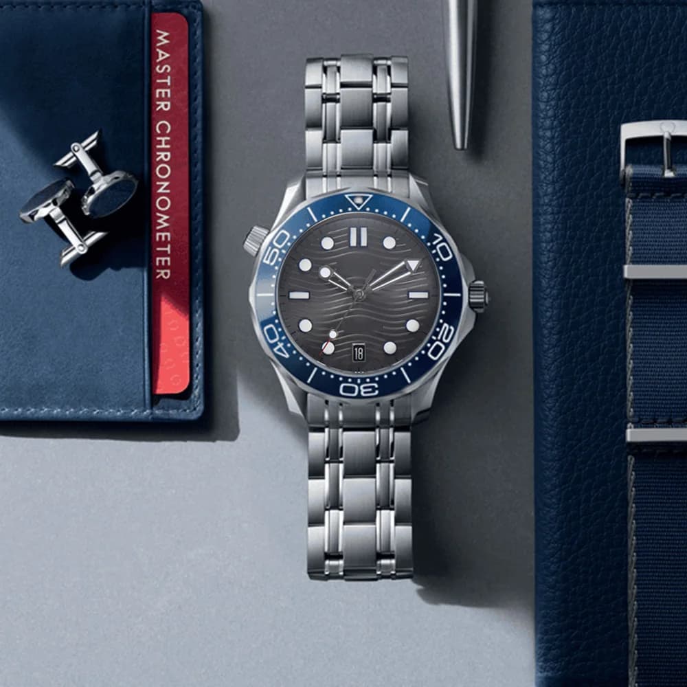 Customized Logo 42mm Men's Watch Automatic Mechanical Case 300 Watch NH35 Movement Mechanical Watches Sea Master Watch