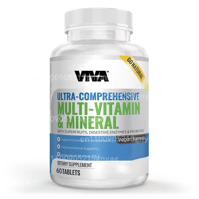 Daily multivitamin supplement for women containing iron, vitamin A, C, D, E and complex B, 60 capsules
