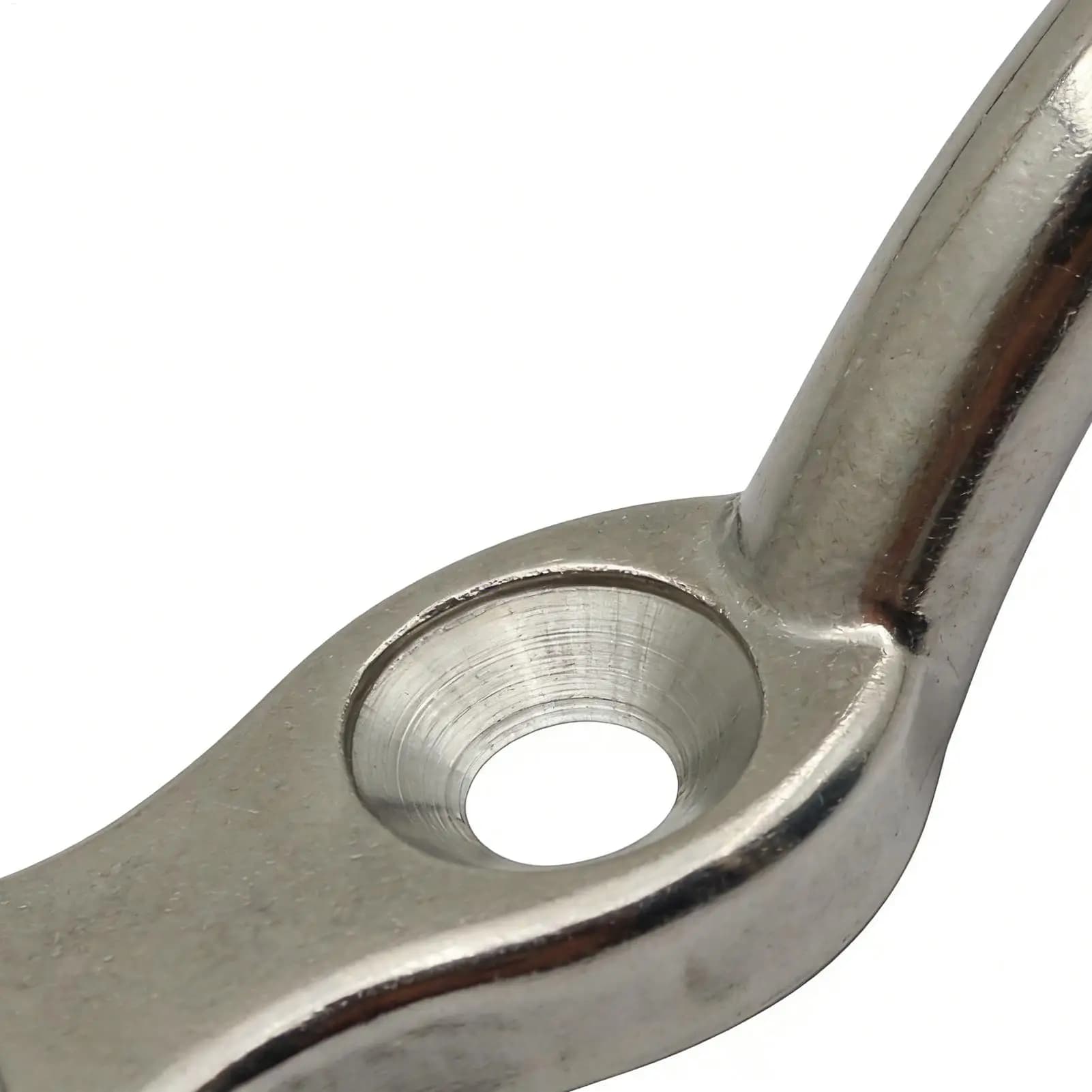 Gancio per asta portabandiera, 2 pezzi, accessori in acciaio inossidabile di grado marino, gancio per corda con viti per nave, kayak, canoa, piccolo