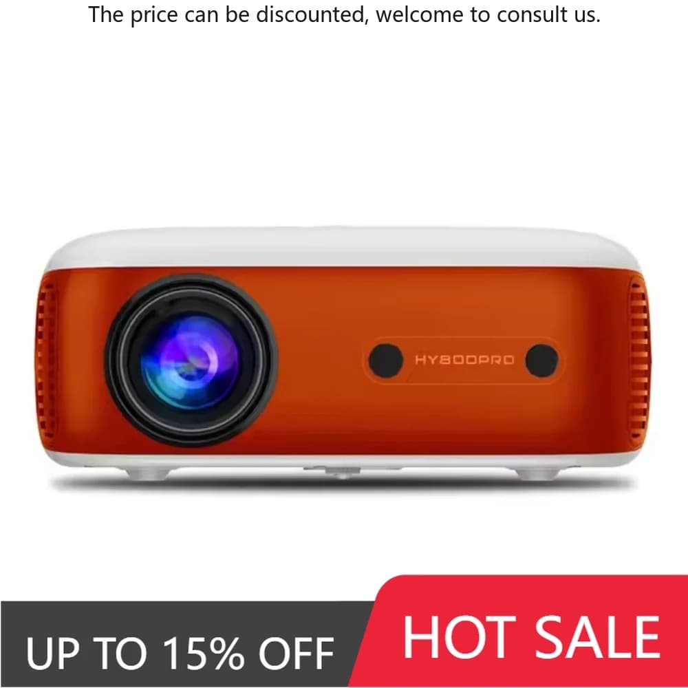 PaihaoHY800 Pro Videoproiettore HD 1080P, mini proiettore per riunioni di gioco a LED da 350 Ansi con altoparlante Keystone BT con messa a fuoco automatica