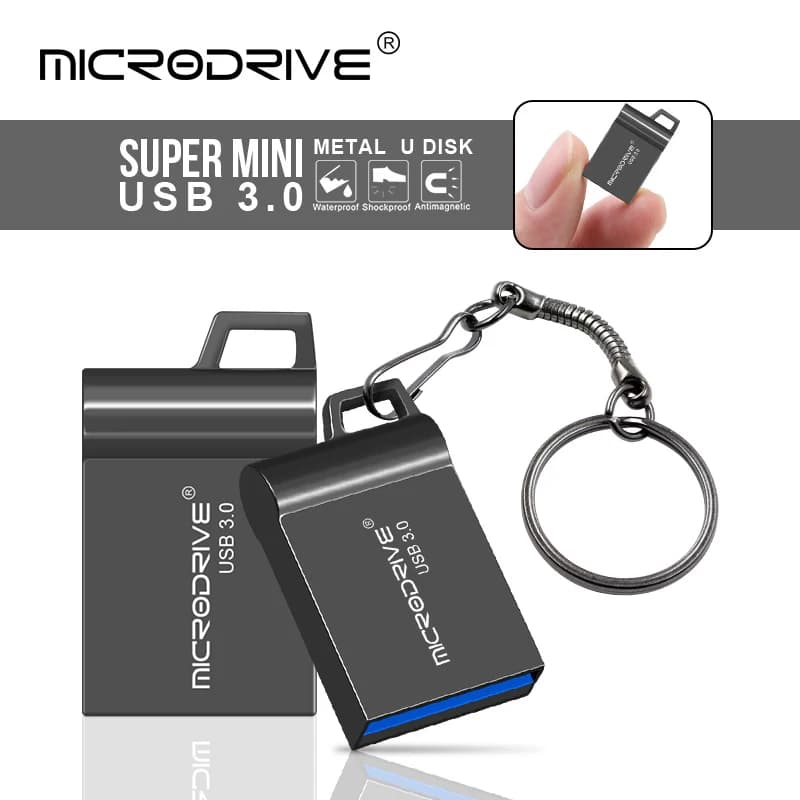 Chiavetta USB 3.0 ad alta velocità 3.0 Mini Chiavetta USB nera 64 GB 32 GB 16 GB Clé Chiavetta USB 64 GB 32 GB GB Dispositivi di archiviazione USB