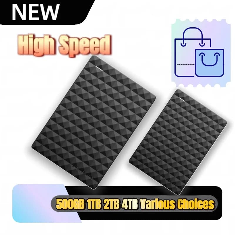 New Portable External HDD 2.5 Inch USB3.0 High Speed Large Capacity Data Storage Hard Disk
