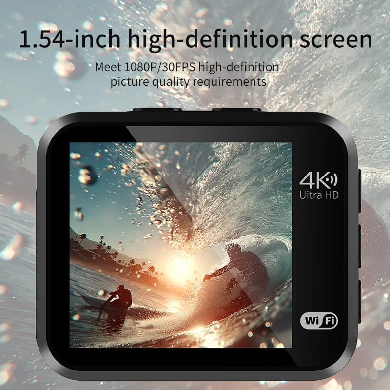 Mini Action Camera 4K Ultra HD 16MP WiFi 145 ° Body waterproof helmet 10M 2025 Recording cameras Sport DV Cam Hot Sale