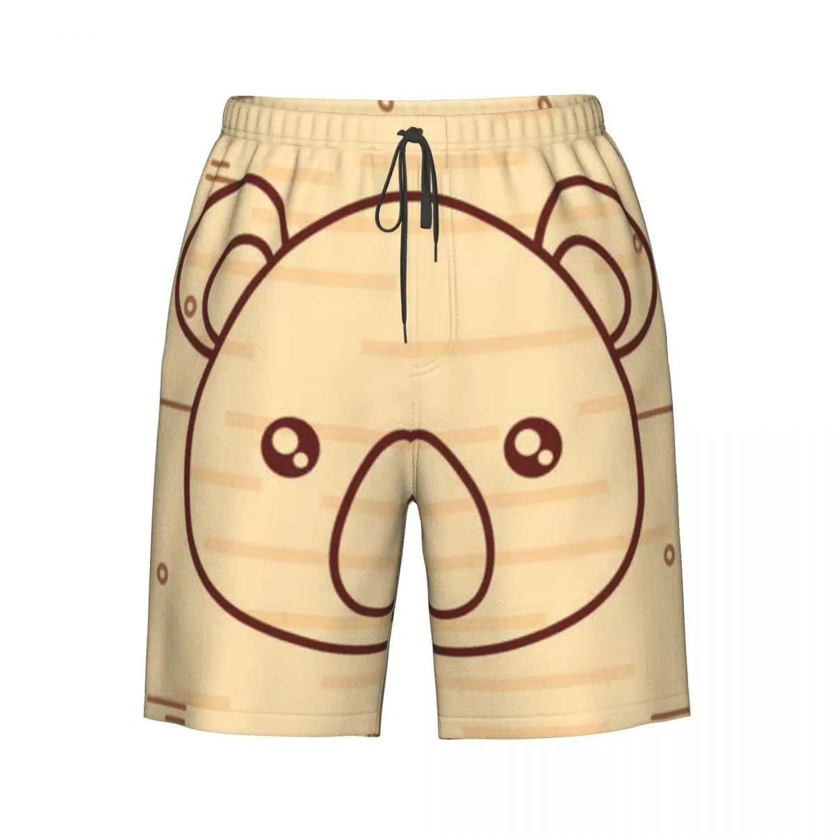 Pantaloncini da bagno ad asciugatura rapida, costume da bagno da uomo con design simpatico koala