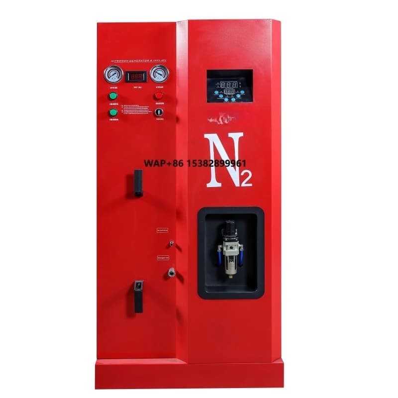 Macchina Gonfiaggio Pneumatici ad Azoto HW-3000 Rossa/Gonfiatore Pneumatici ad Azoto Completamente Automatico ad Alta Pressione