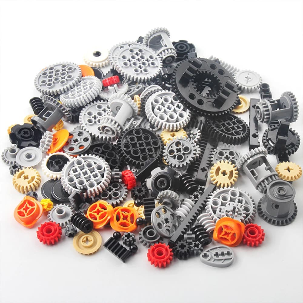 Assemblaggio casuale Blocchi tecnici Parti Accessori Connettore con borchie Parti tecnologiche di dimensioni multiple Blocchi di costruzione Giocattolo per bambini