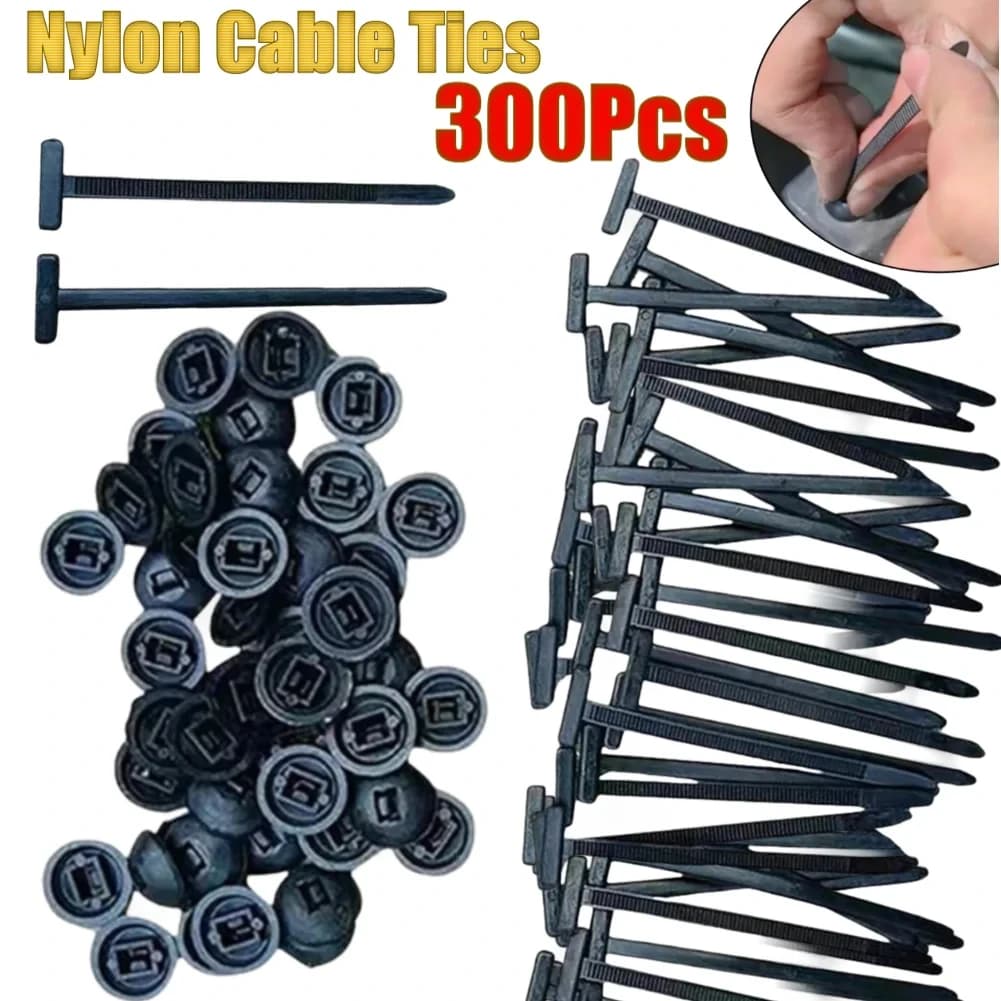 Fascette per cavi in nylon da 300-30 pezzi Fascette per cavi autobloccanti regolabili multiuso resistenti Cinghie per organizer Anello di fissaggio fai-da-te