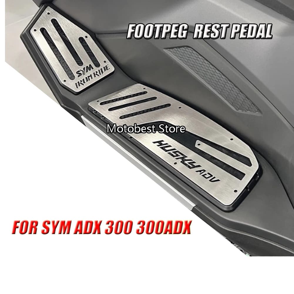 Per SYM ADX 300 300ADX ADX300 HUSKY ADV300 Moto Piastra Del Piede Bordo Pedali Poggiapiedi Poggiapiedi Copertura Zerbino Pad Anti-skid
