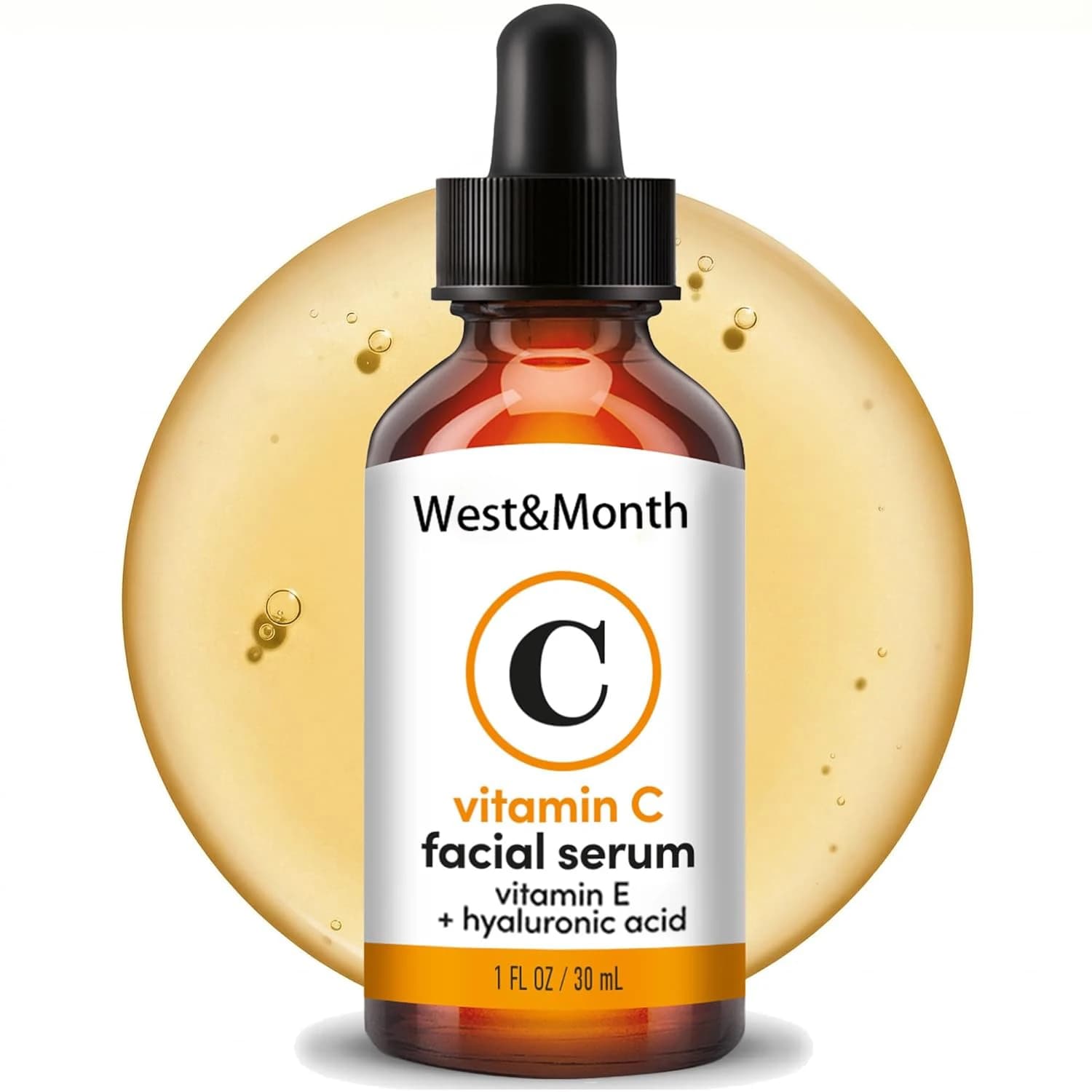 Brightening Vitamin C Serum for Face with Hyaluronic Acid, Anti aging Face Serum to Improve Dark Spots, Fine Lines & Skin Tone