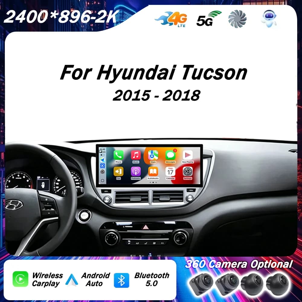 UIS7870/UIS7865 12.3inch For Hyundai Tucson 2015 -2018 Car Radio Multimedia Video Player Navigation GPS Android Auto Carplay BT