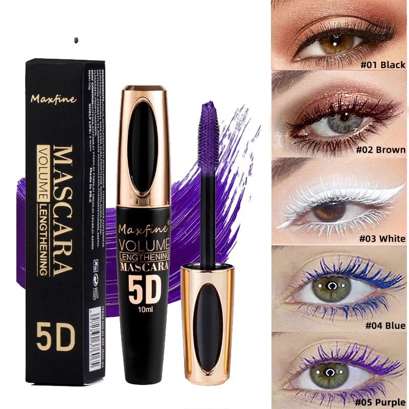 Waterproof Anti-Sweep Mascara Extends Eyelash Extension Blue Silk Fiber Mascara Women's Mascara Without Swamps Cosmetic Makeup