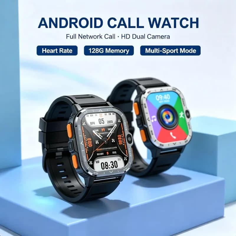New Cellular Smart Sports Watch SIM Card Global GPS HD Camera Heart Rate BP Tracker