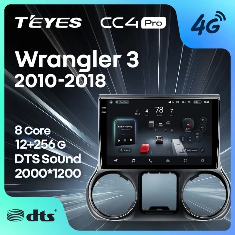 TEYES CC4 PRO Per Jeep Wrangler 3 JK 2010 - 2018 CarPlay Radio Multimedia Stereo Car play Android Auto 2DIN Autoradio