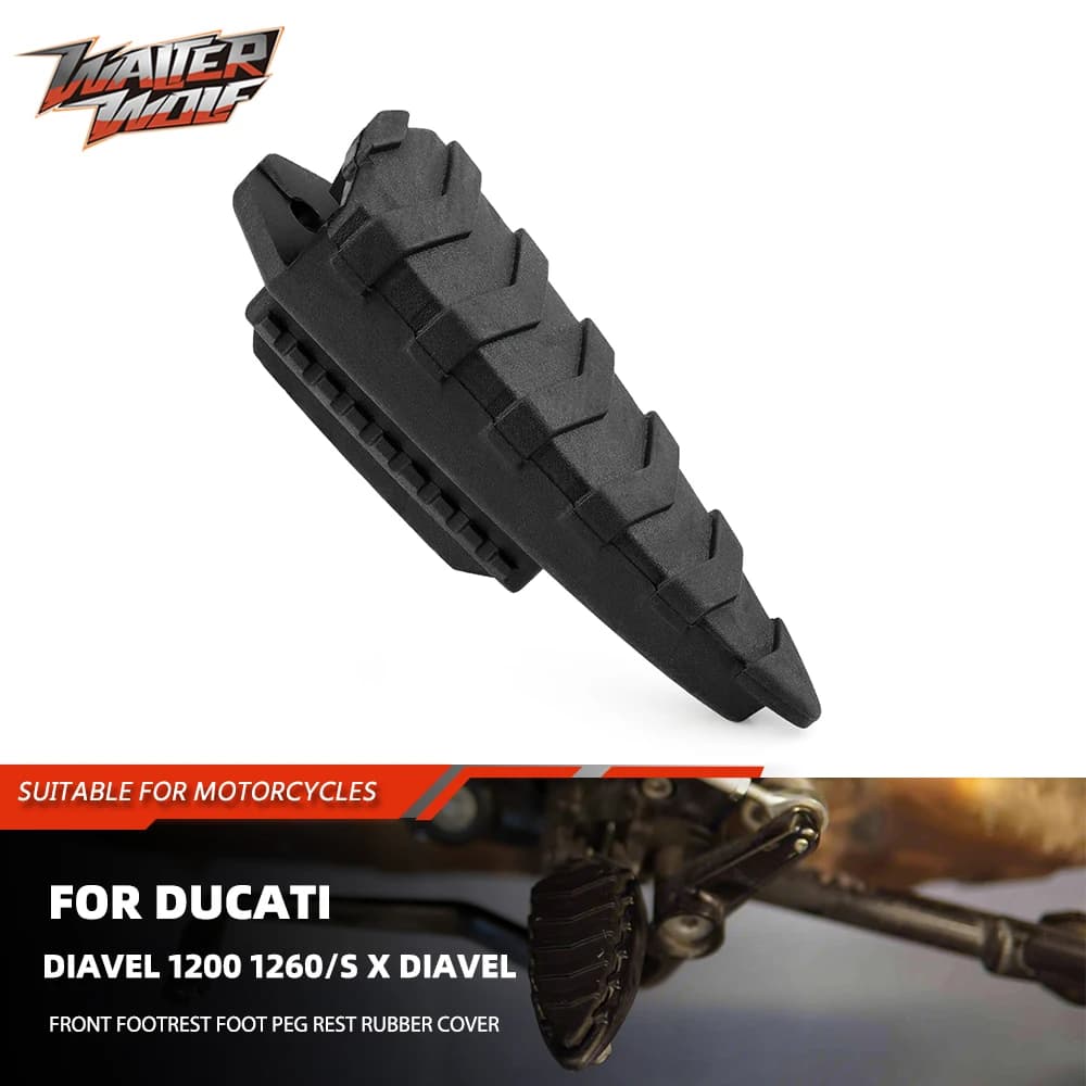 Copertura in gomma per poggiapiedi anteriore passeggero moto per Ducati Diavel 1200 1260/S X Diavel Accessori Pedane 1260S