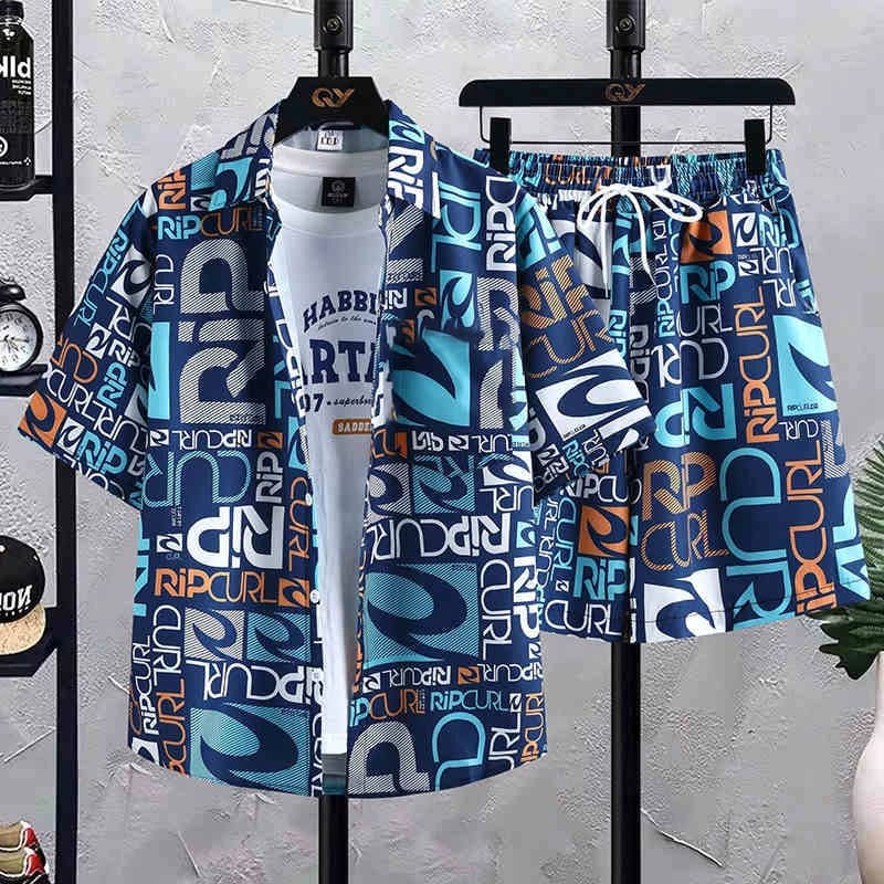 Camicie hawaiane da uomo estive con stampa albero di cocco Camicetta casual oversize a maniche corte moda Hawaii Beach abbigliamento femminile