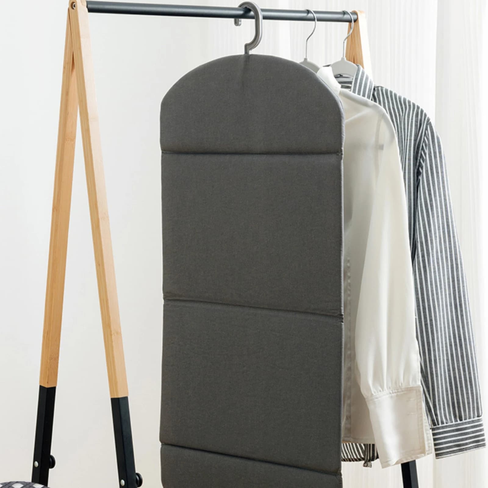 Hanging Ironing Board Pad Foldable Ironing Pad with Hook Lightweight Long-Lasting for Small Areas, Laundry Room