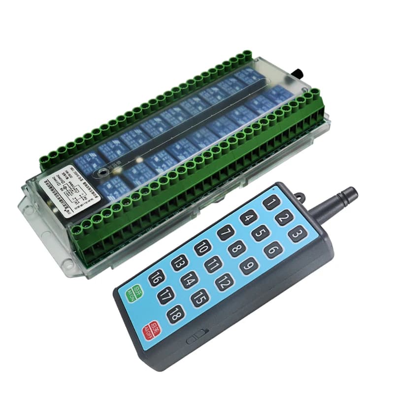 Codice di apprendimento RF 18ch telecomando senza fili 12v 24V 48V 220V 433mhz trasmettitore ricevitore interruttore di alimentazione gsm casa inteligente