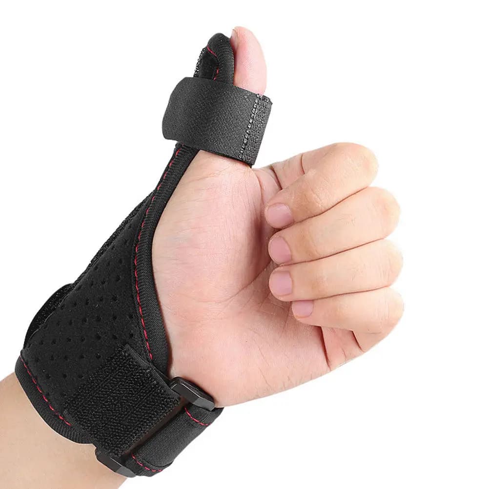Supporto per Polso e Pollice Regolabile con Tendina in Alluminio per Sport all'Aperto, Corsa, Ciclismo, Escursionismo
