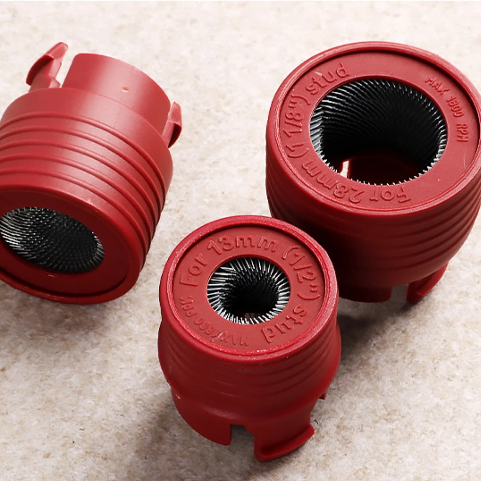 15 Pieces Wheel Hub Cleaning Brush Long-Lasting Rust Removal Brush with Case Tool Versatile Hard for Mechanics, Workshop, Garage
