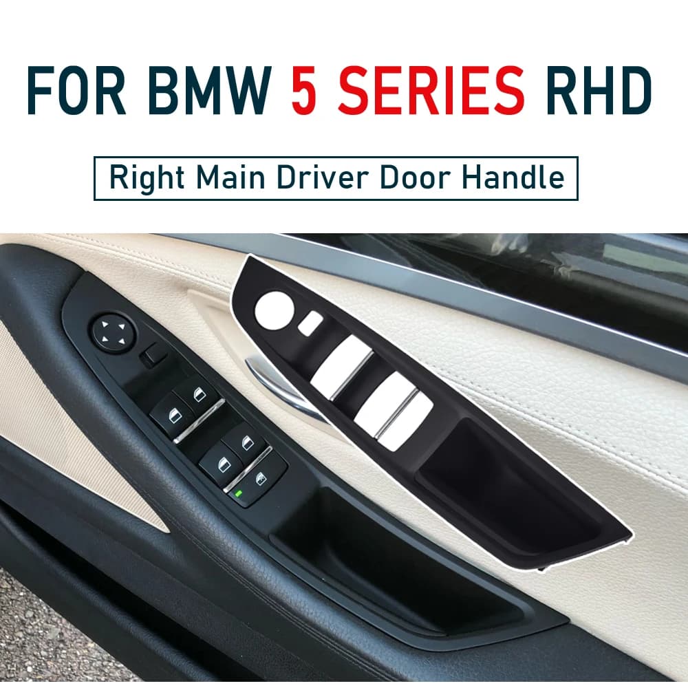 Guida a destra originale RHD per BMW serie 5 F10 F11 Beige Nero Interni auto Maniglia interna per porta Pannello Pull Trim Cover